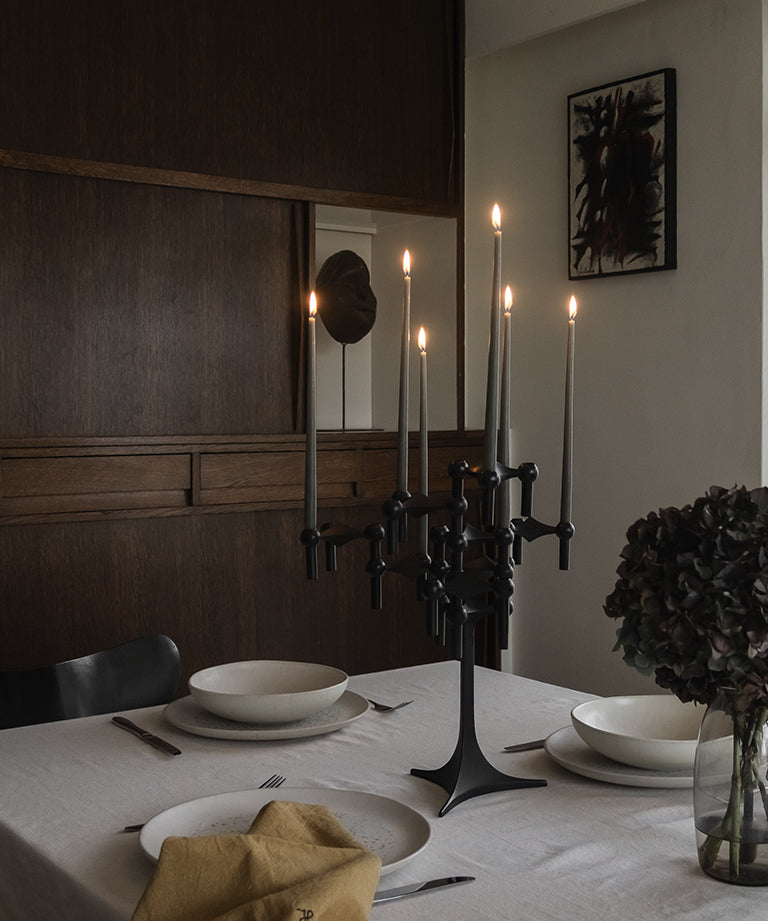 STOFF Nagel - Taper Candles by Ester & Erik (Taupe - pack of 6 )