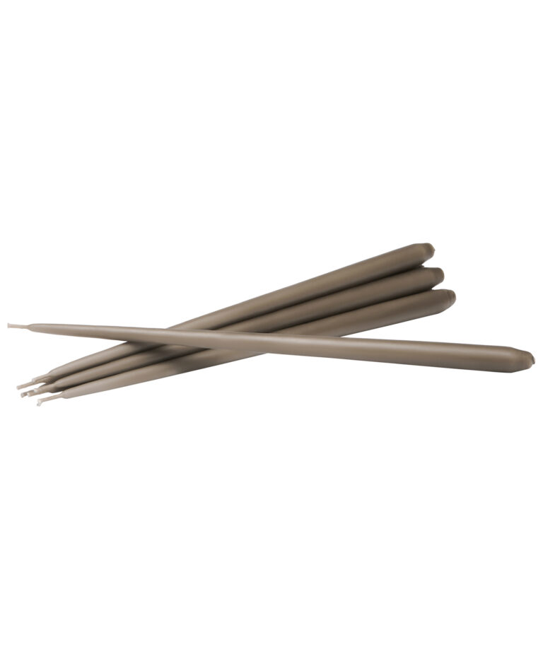 STOFF Nagel - Taper Candles by Ester & Erik (Taupe - pack of 6 )