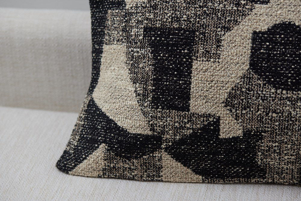 Boucle geo cushion cover