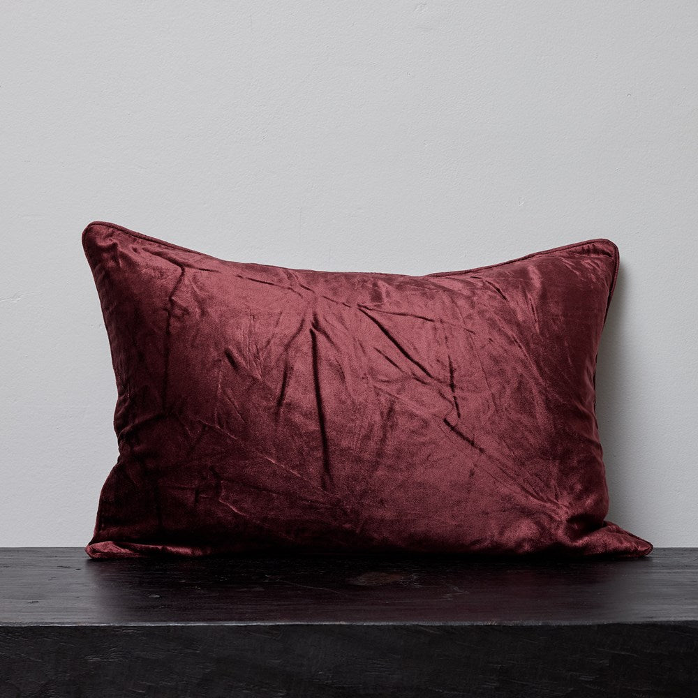 Tulay cushion cover - No fringe - Aubergine