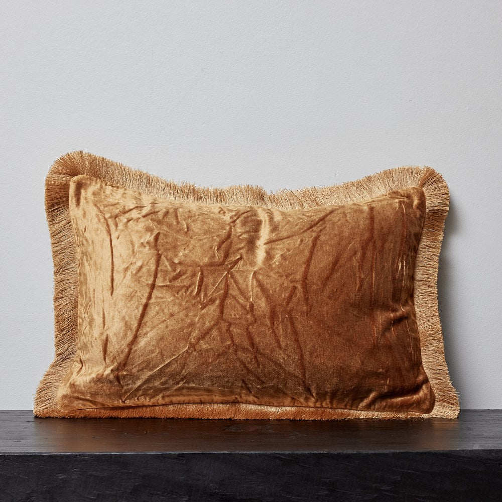 tulay cushion - fringe - MUSTARD