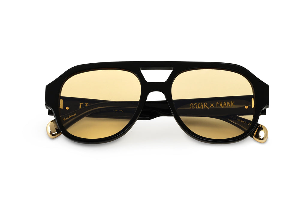 Oscar & Frank - Le Style / Gloss Black Yellow Lens