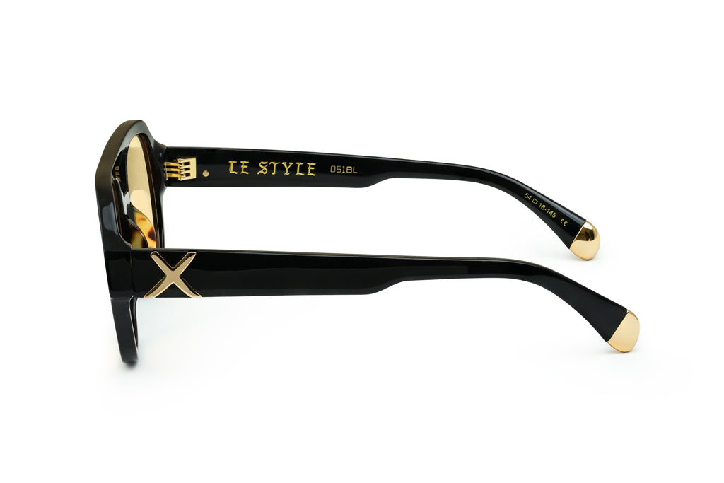 Oscar & Frank - Le Style / Gloss Black Yellow Lens