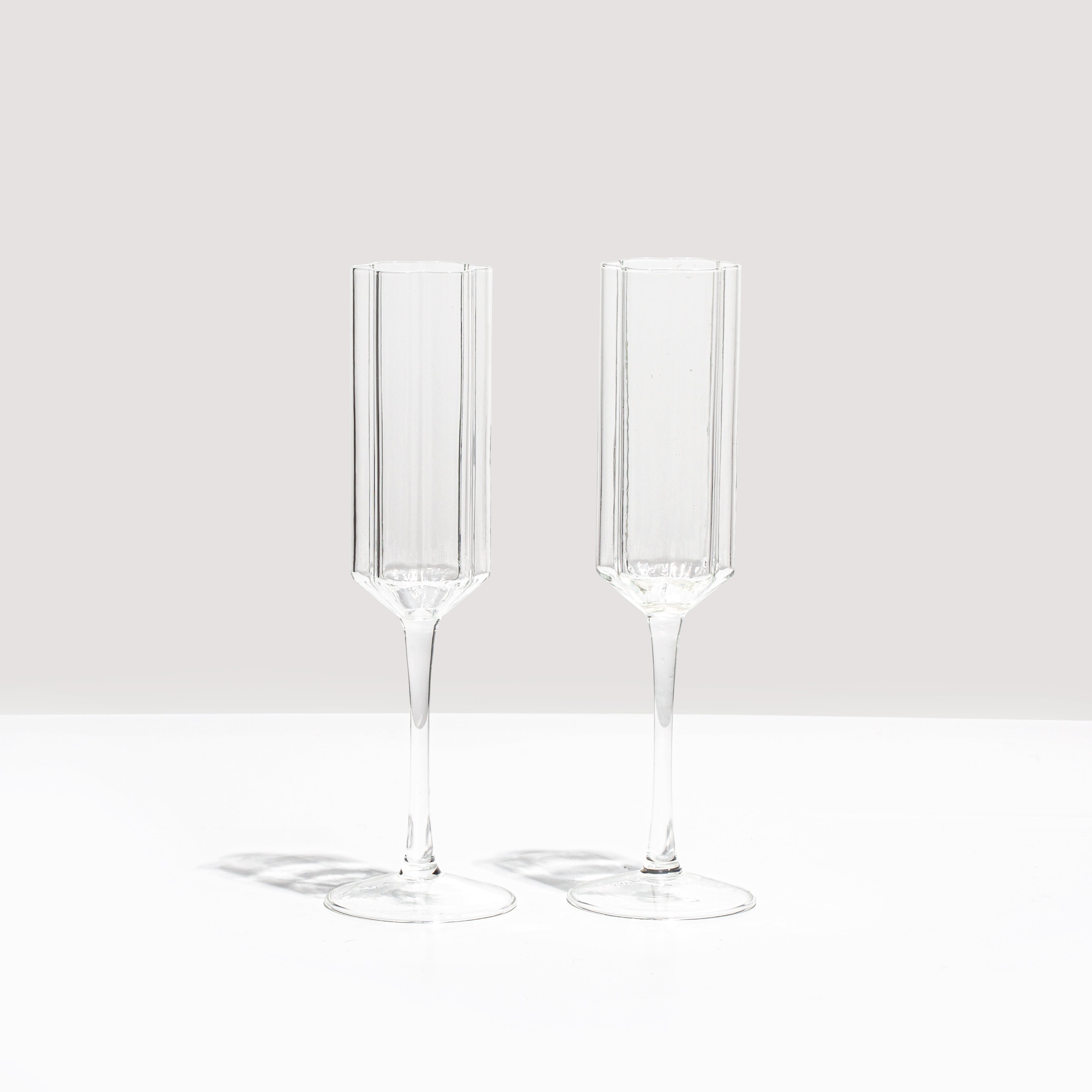 FAZEEK Two x Wave Flutes - Clear