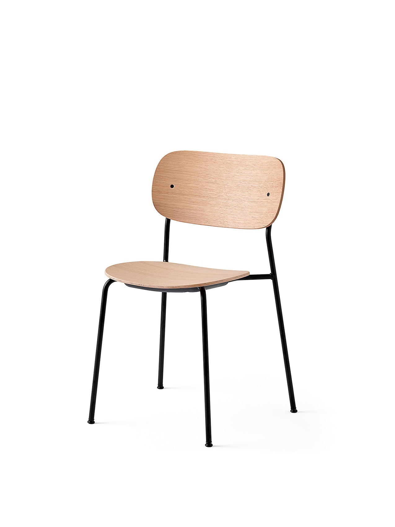 AUDO - Co Dining Chair - Black steel, Veneer