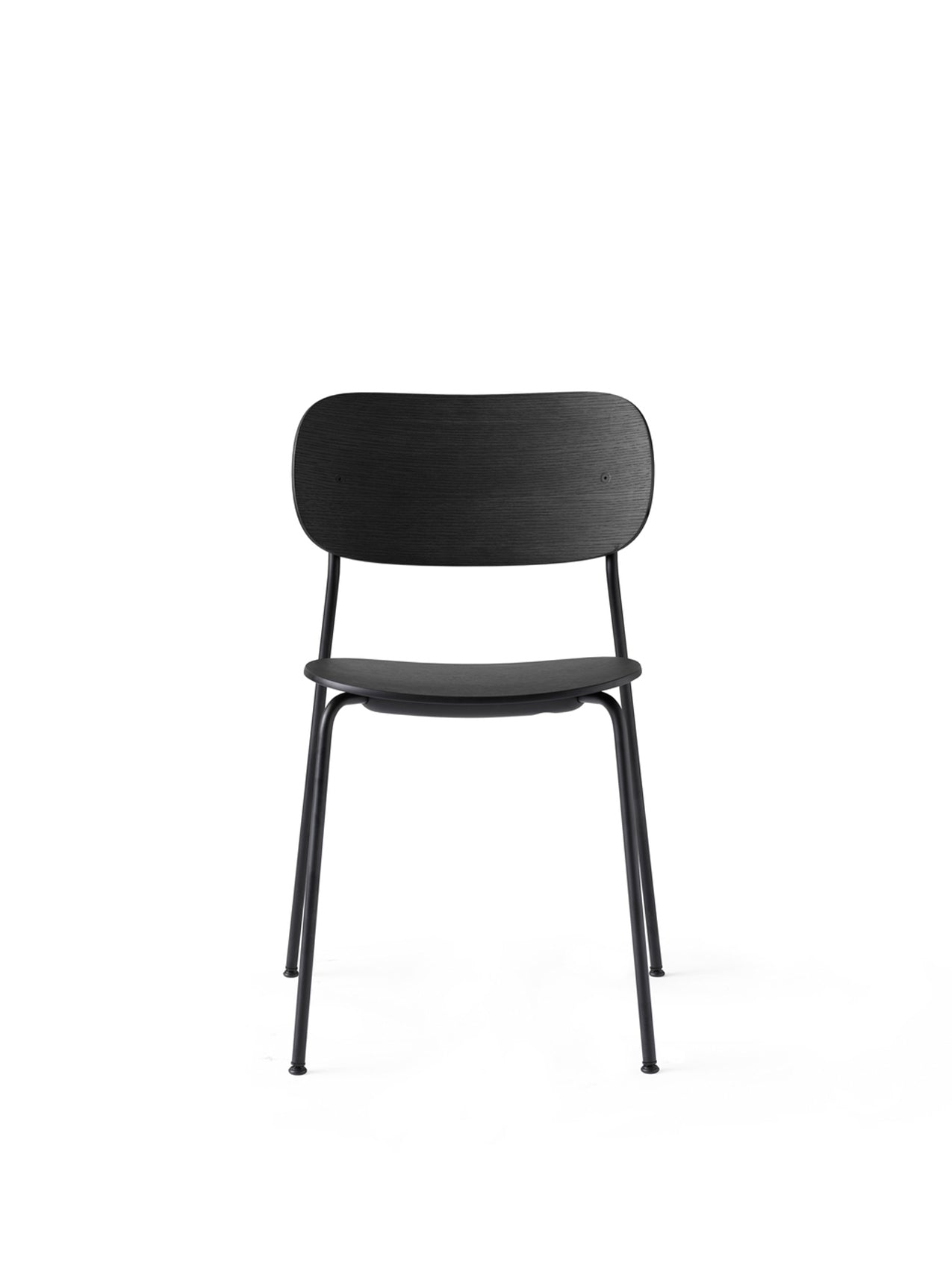 AUDO - Co Dining Chair - Black steel, Veneer