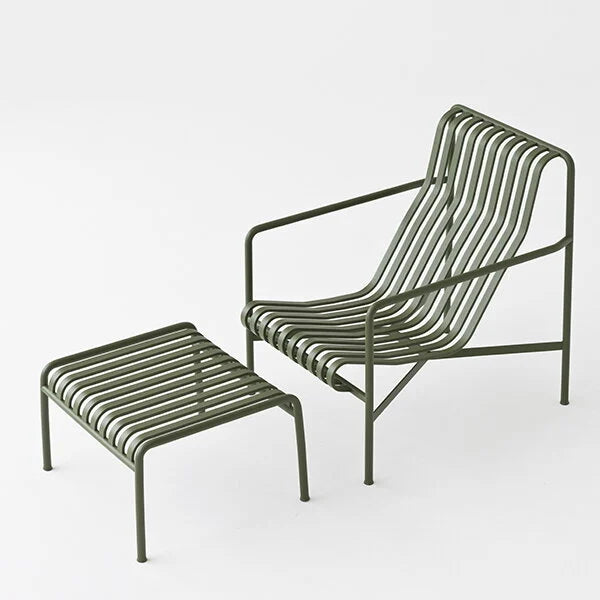 HAY - Palissade Lounge Chair - High - Olive