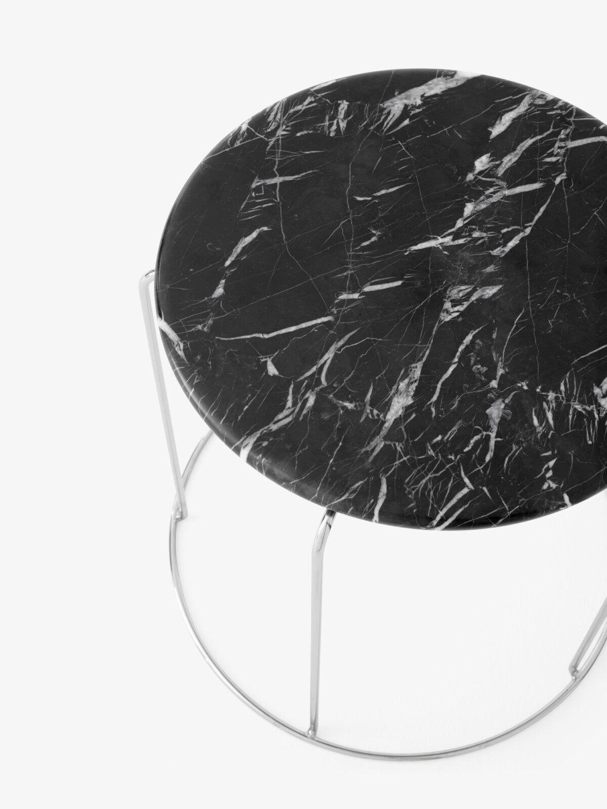 &Tradition - Wire Stool with Marble Top VP11 Verner Panton 1981