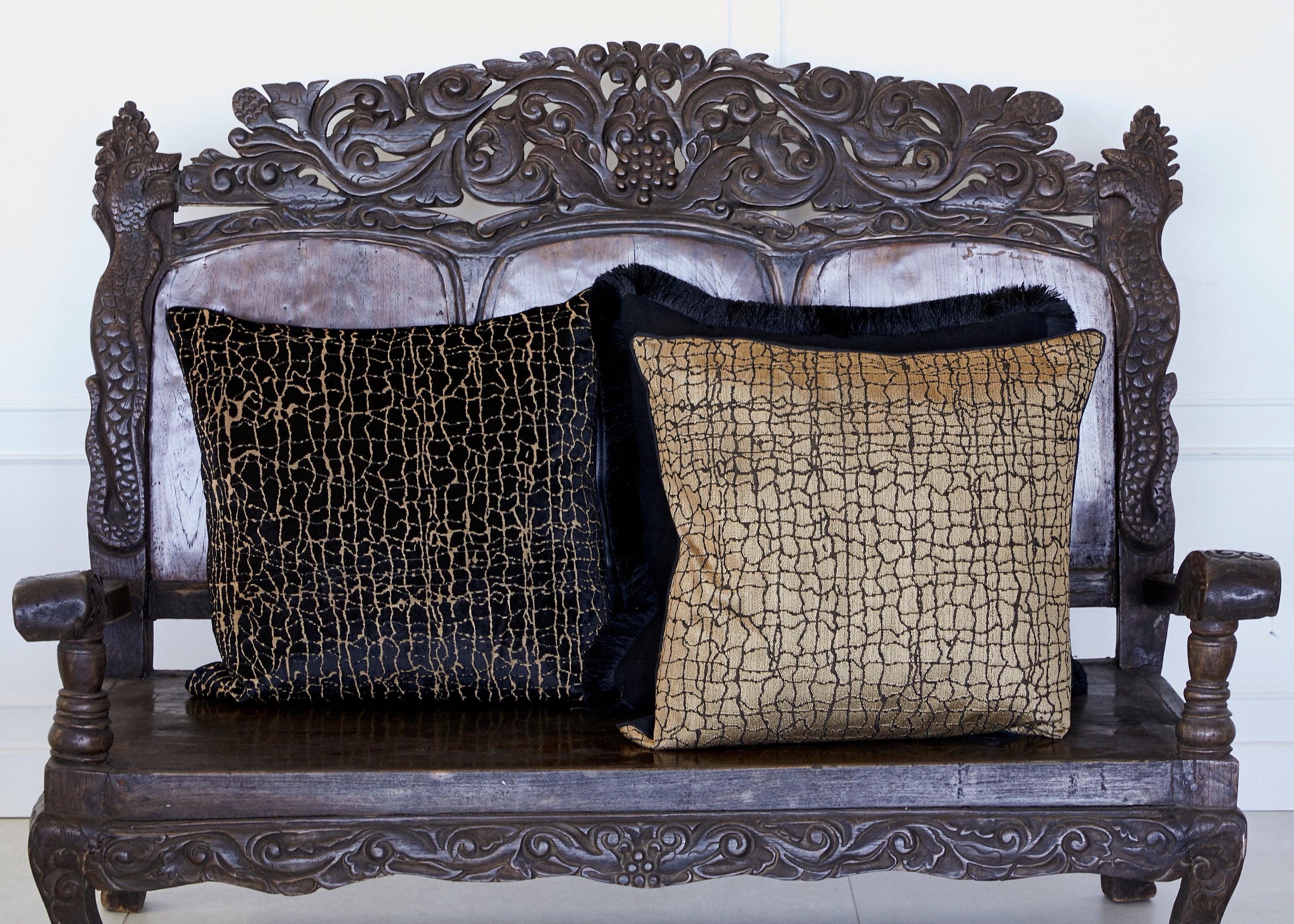 KANU CUSHION cover - BLACK (55X55)