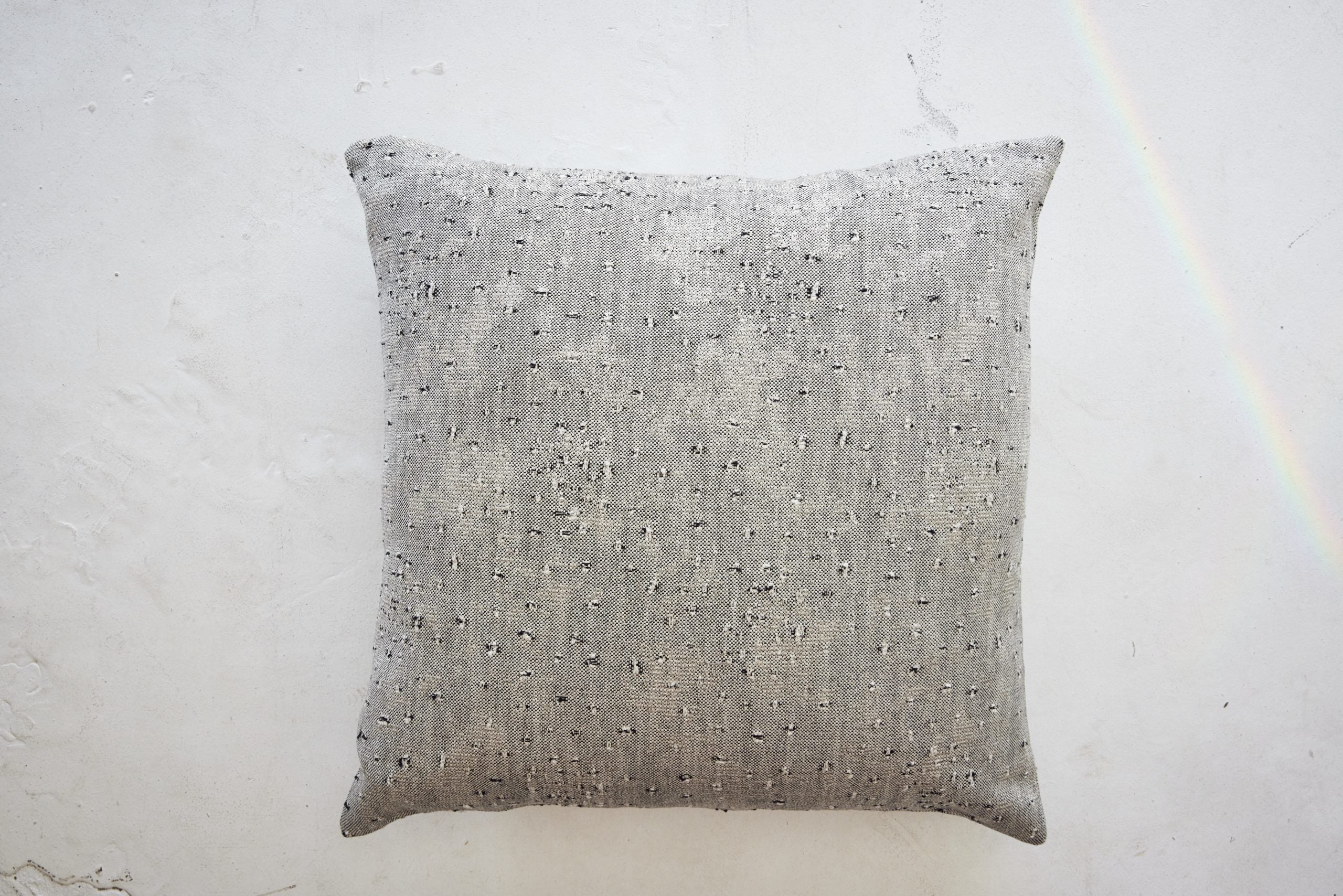 Strapatta linen cushion - Charcoal