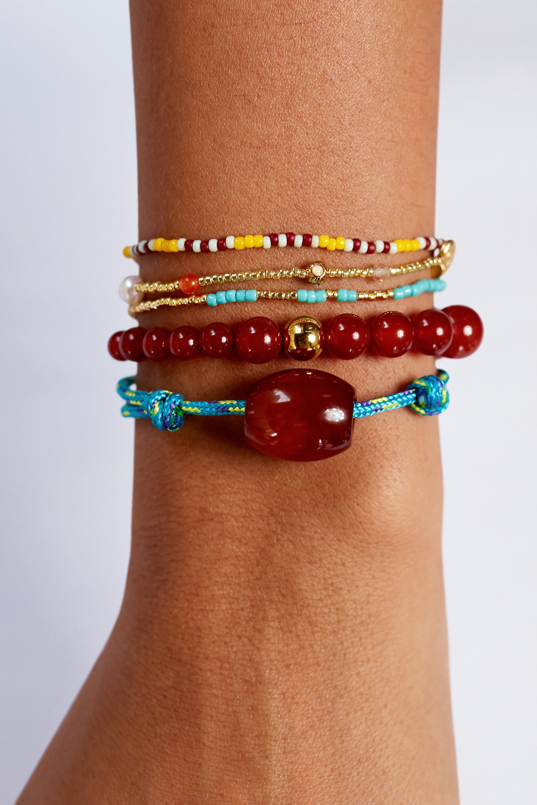 ANNI LU - Float Bracelet - Red Jade