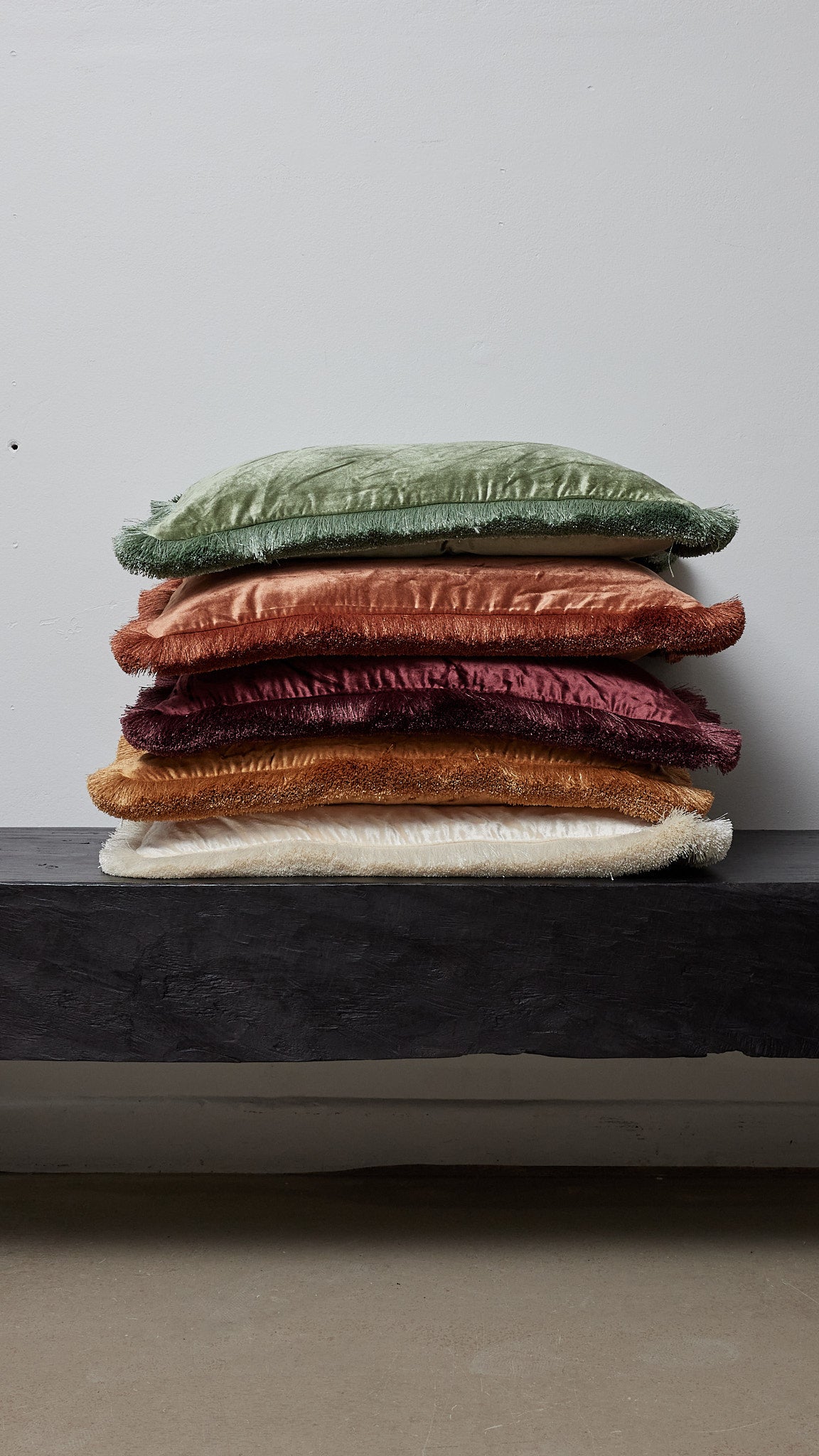 tulay cushion - fringe - MUSTARD