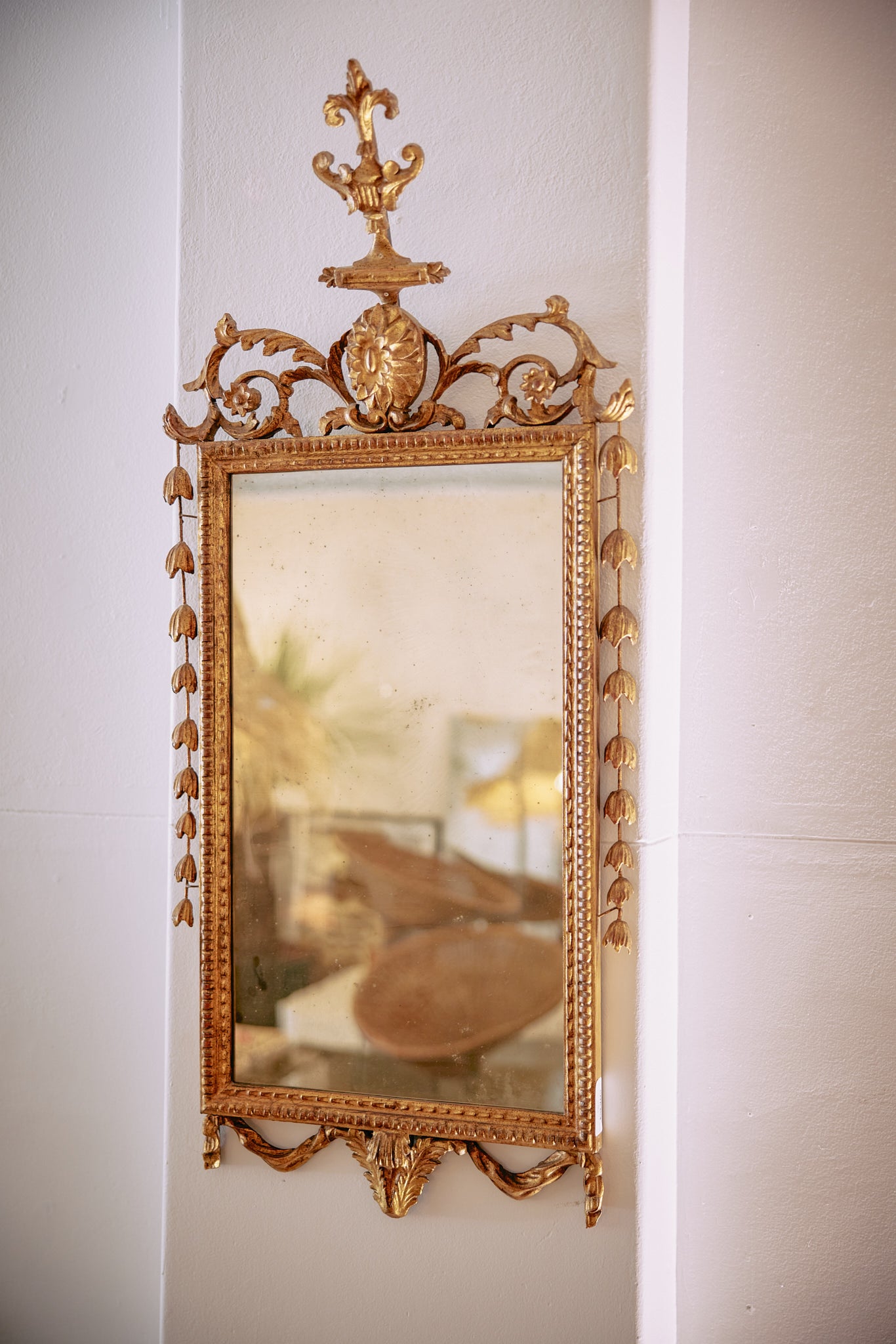 Late 19th century Firenze Italy, style of Louis XVI mirror