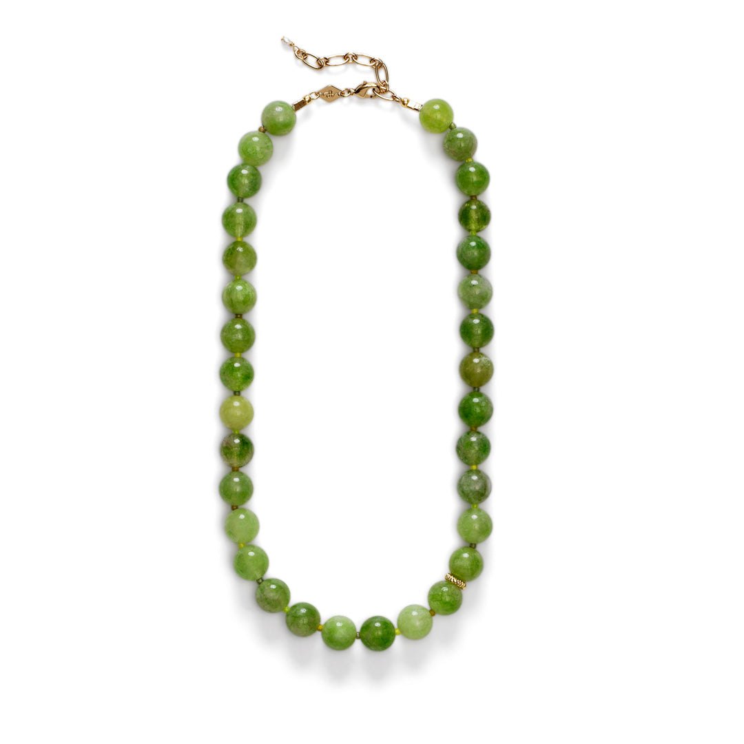 ANNI LU - Ball Necklace - Sage Green