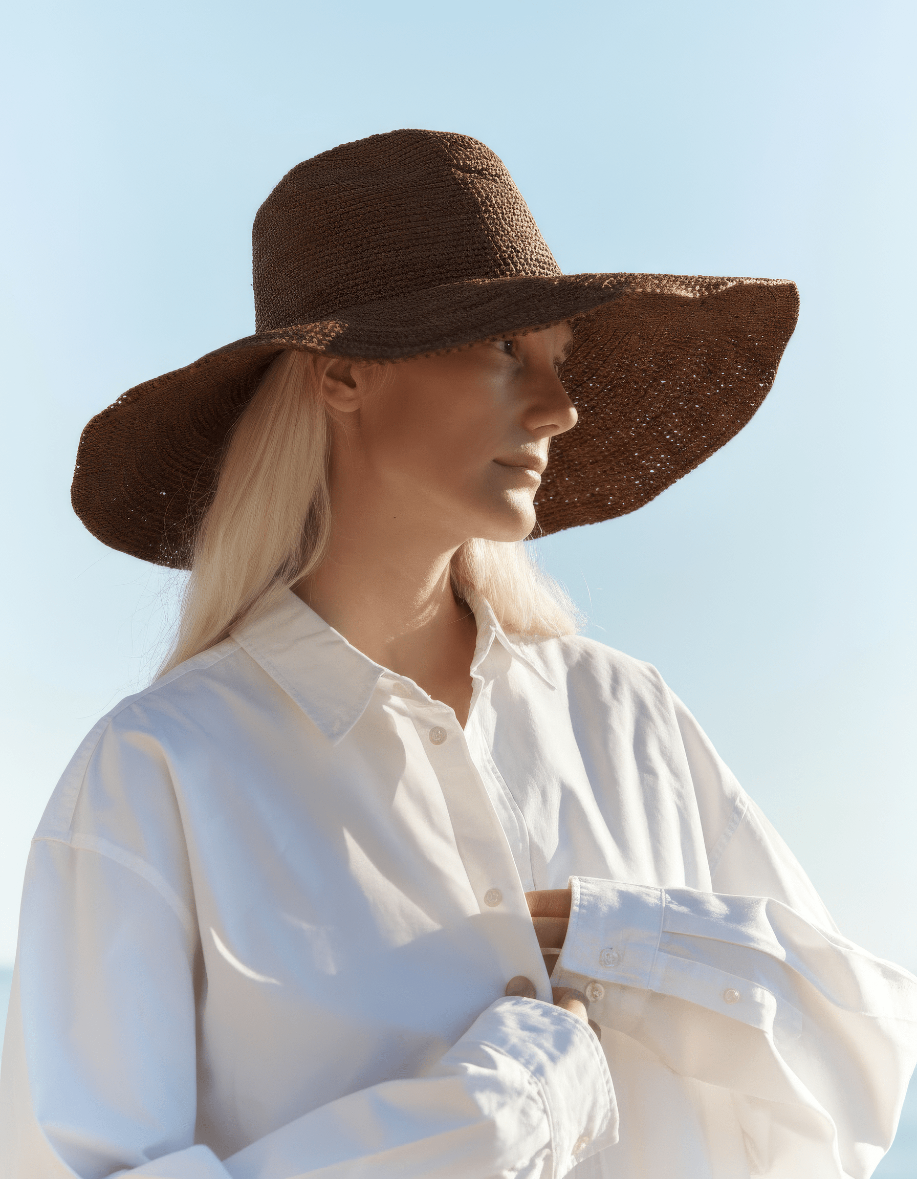Jace Banu - Ombra Sun Hat - Chocolate