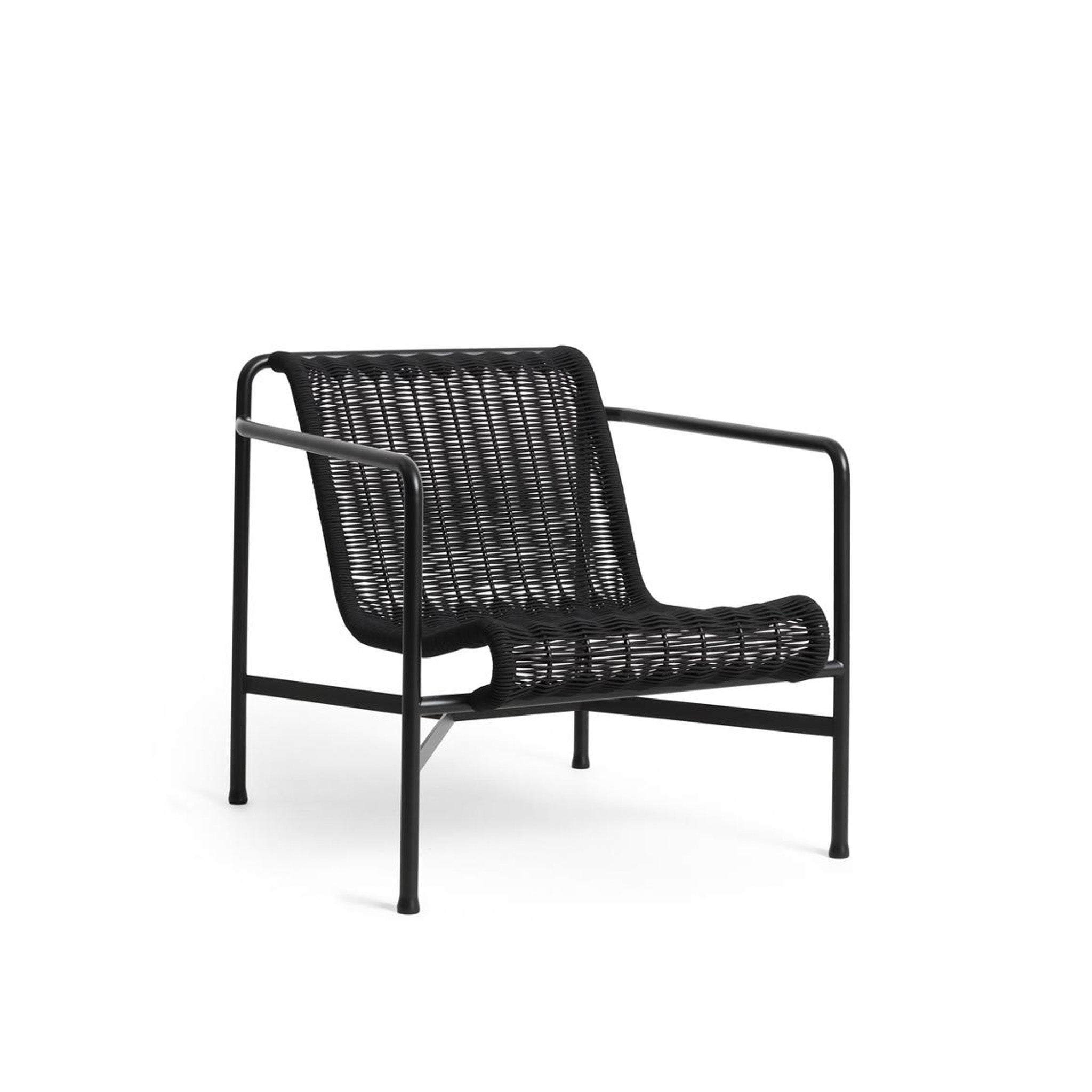 HAY - Palissade Cord Lounge Chair Low Anthracite