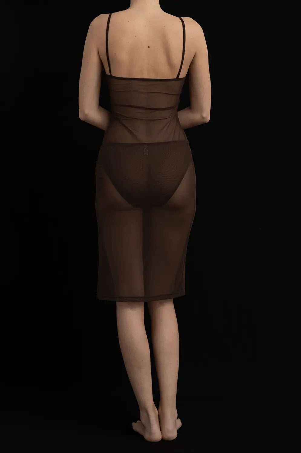 Kye Intimates - Overlay Slip Dress - Cocoa