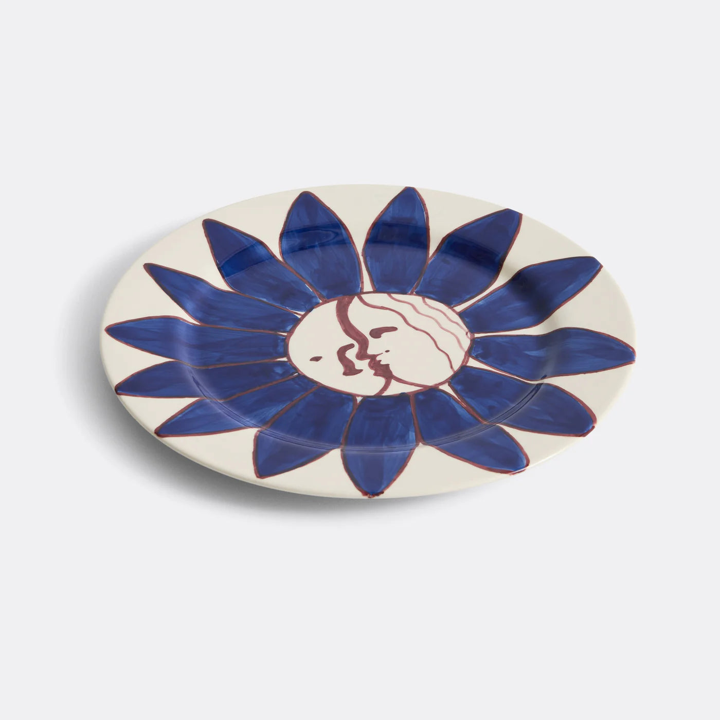 HAY - La Pittura Plate Deep Blue Flower 28.5cm