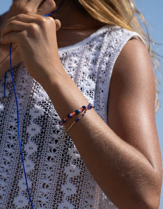 ANNI LU - Blue Crush Gold Bracelet 
