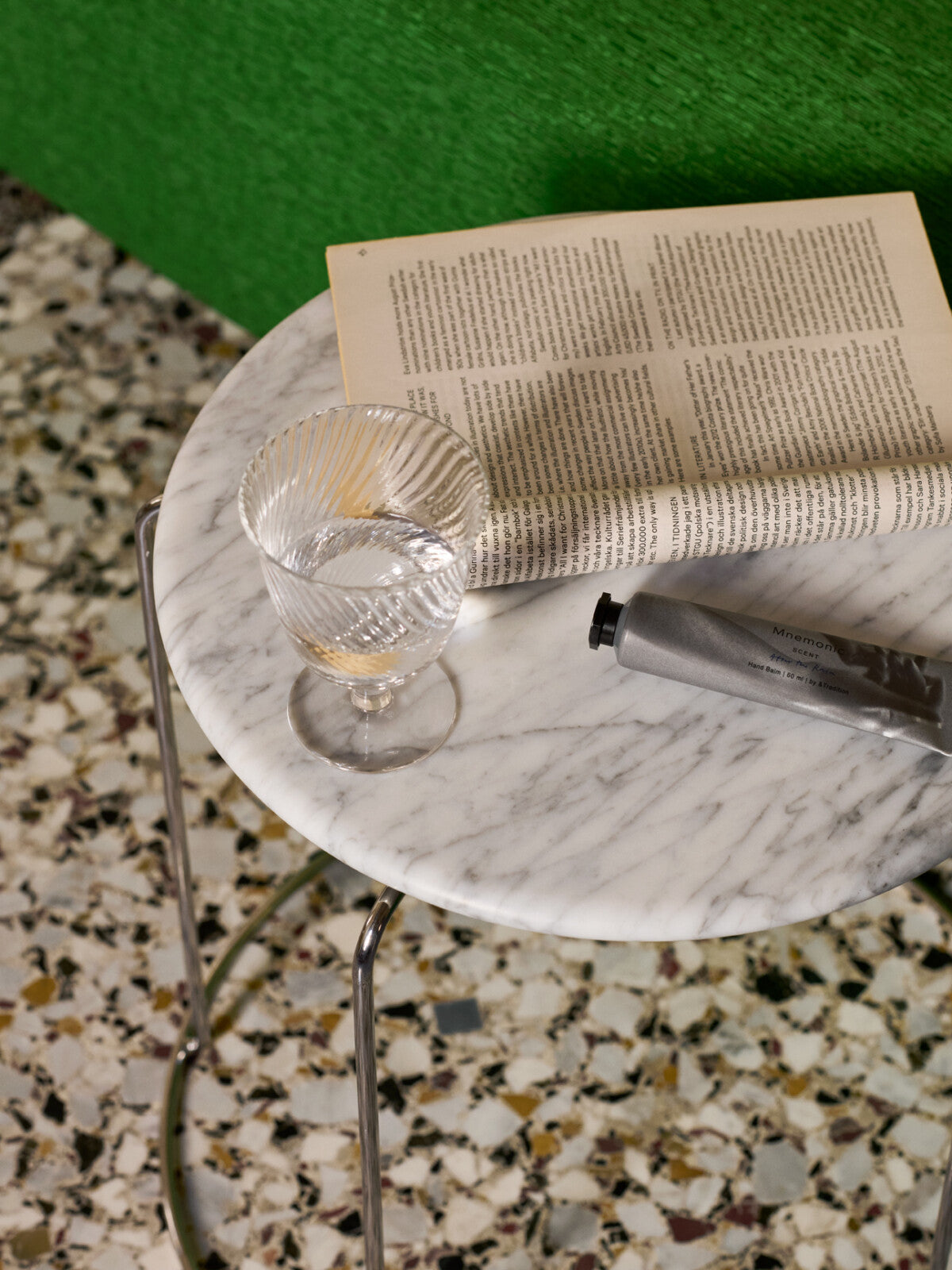 &Tradition - Wire Stool with Marble Top VP11 Verner Panton 1981