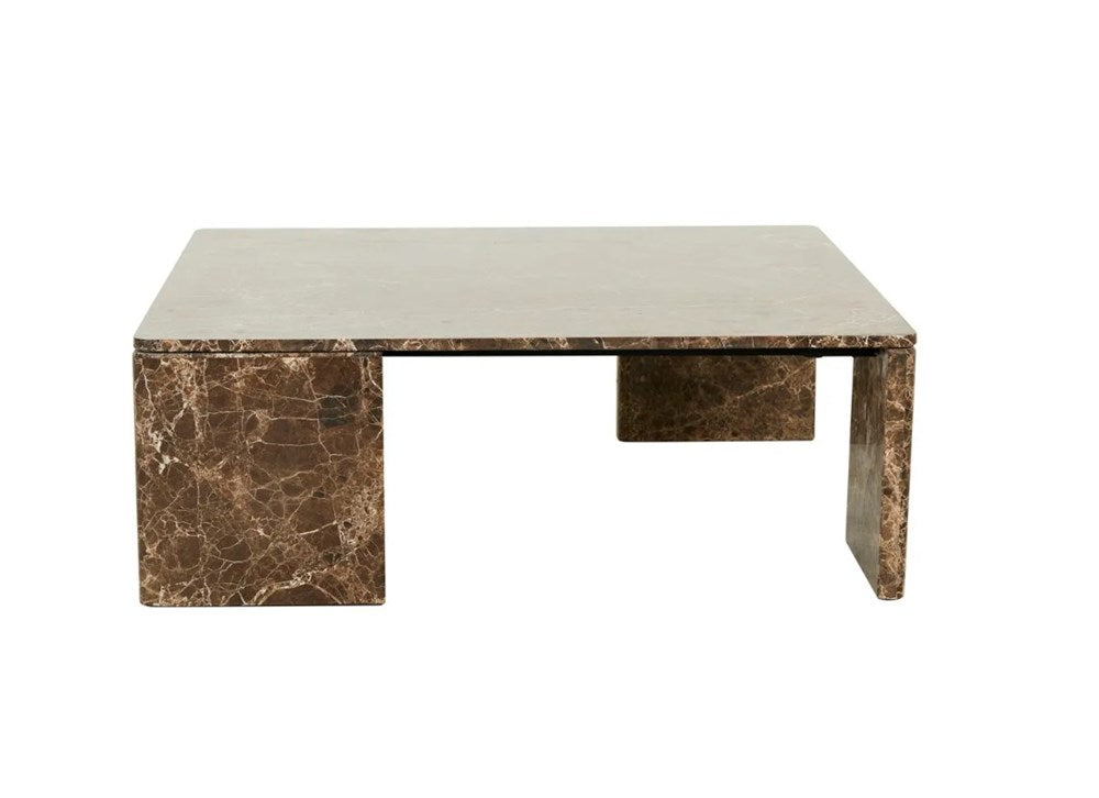 Atlas Slab Coffee Table -Emperador Marble Natural