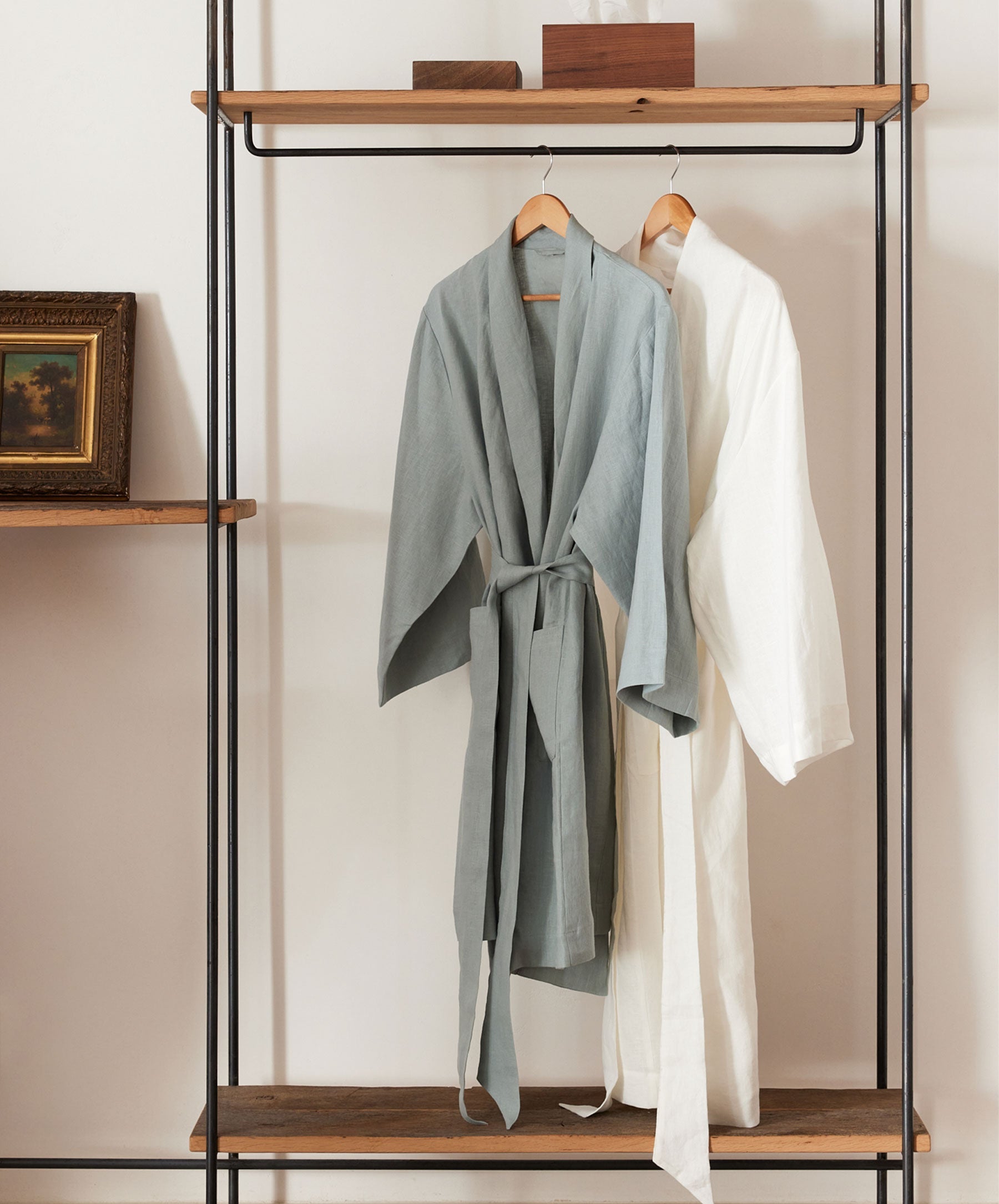 Cultiver Linen Robe - Ivory