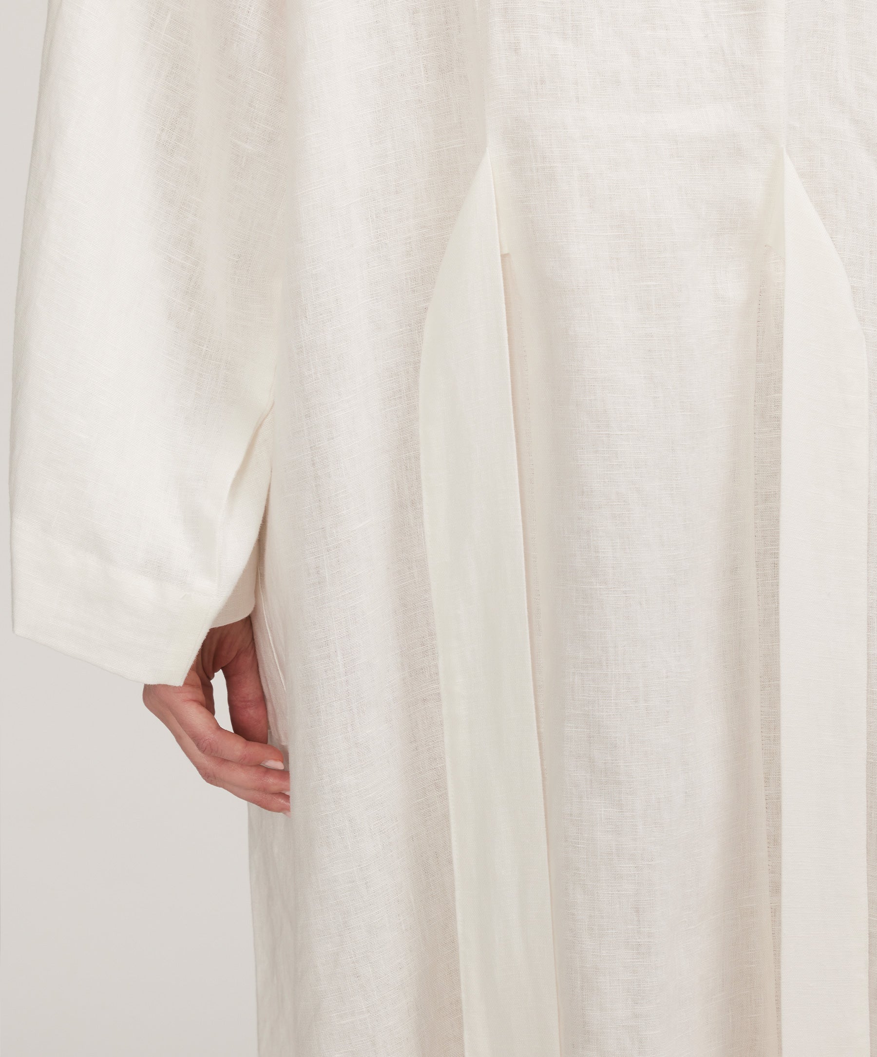 Cultiver Linen Robe - Ivory