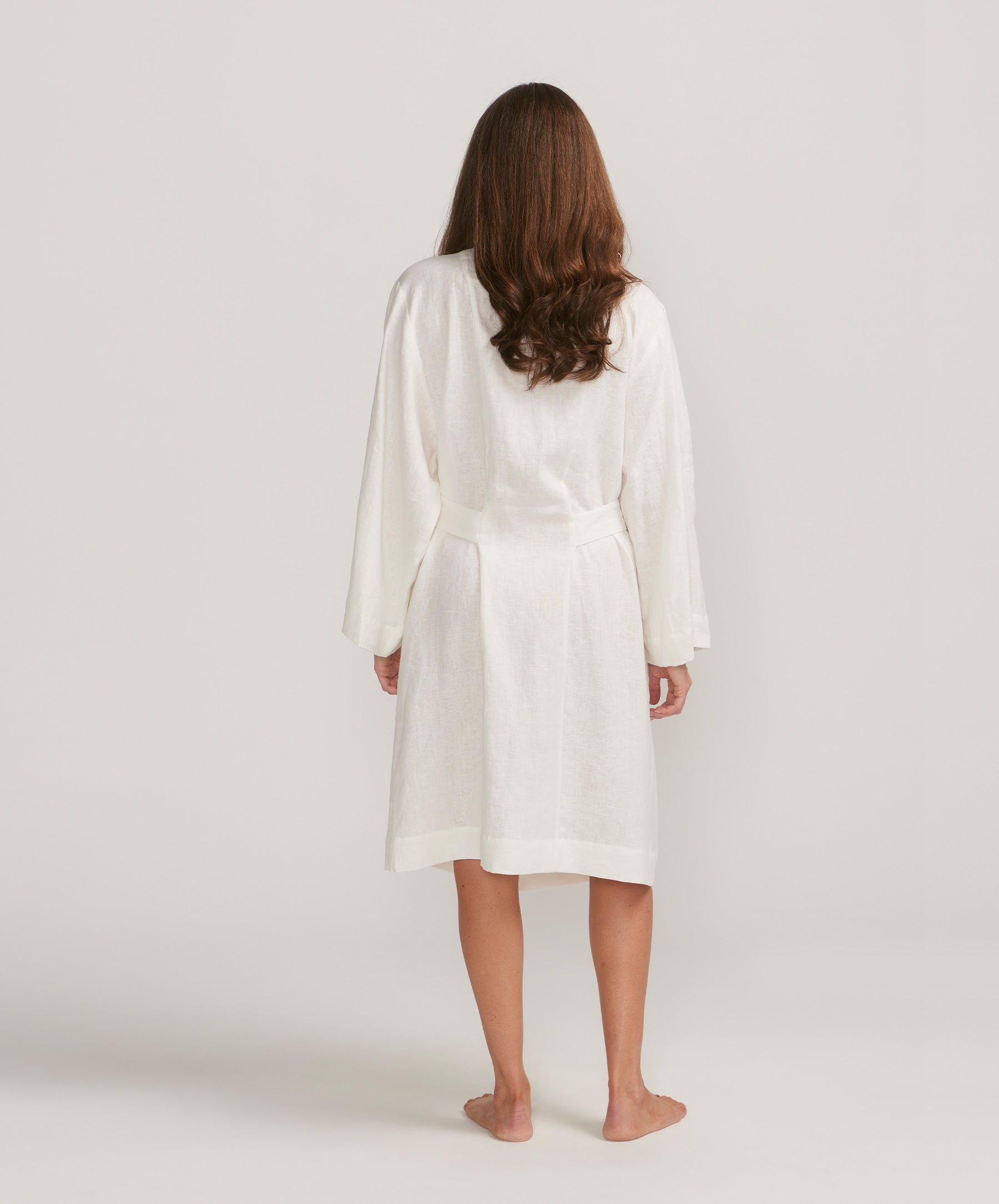 Cultiver Linen Robe - Ivory