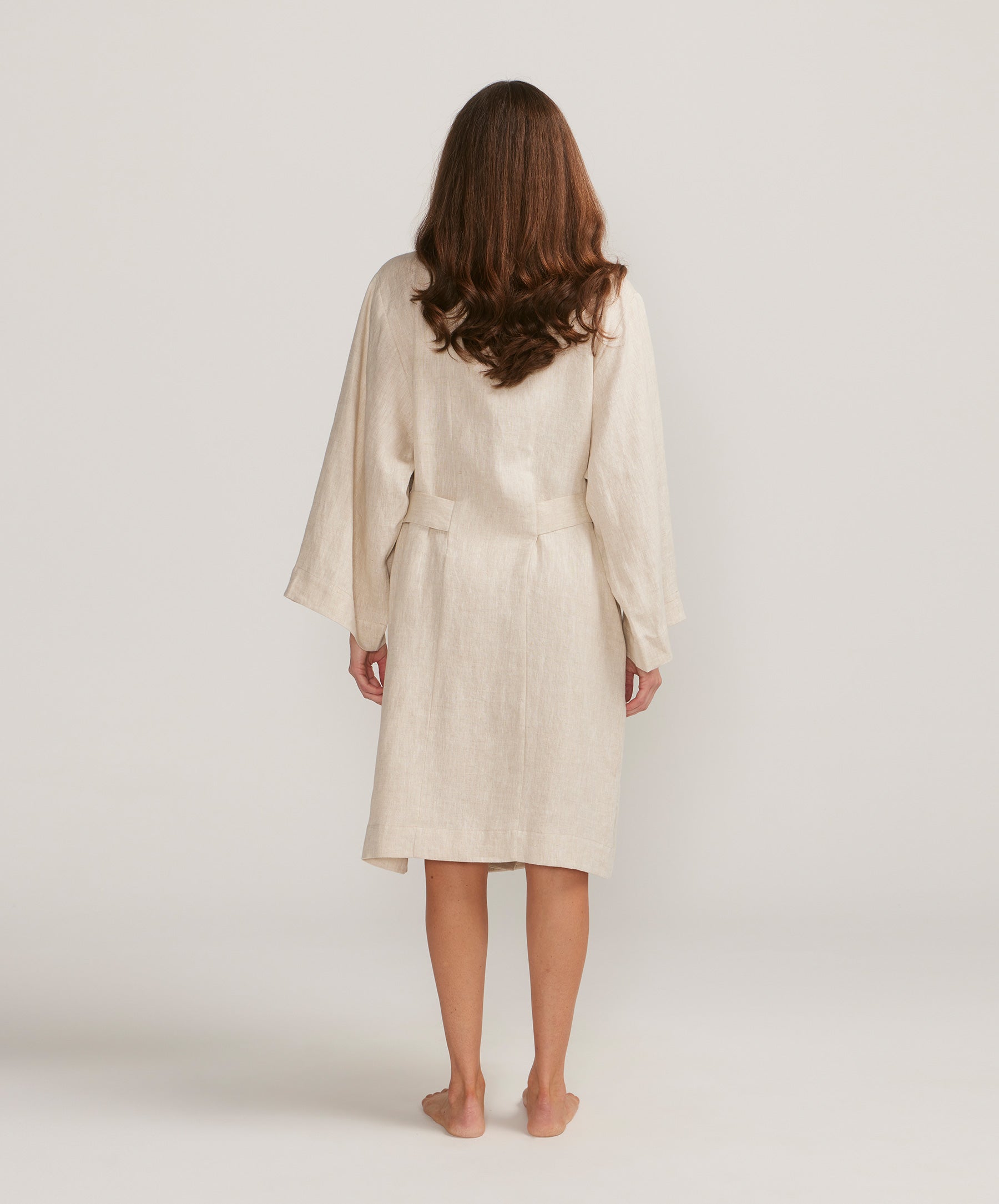 Cultiver Linen Robe - Natural