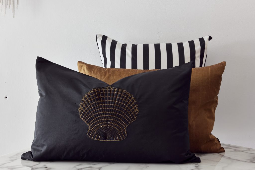 Cascara Hand Embroidered Shell Cushion