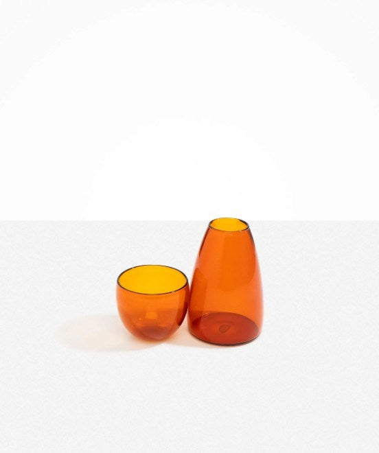 Dinosaur Designs - Glass Pebble Carafe Amber