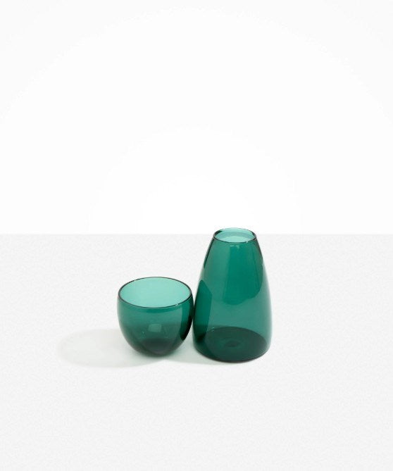 Dinosaur Designs - Glass Pebble Carafe Teal