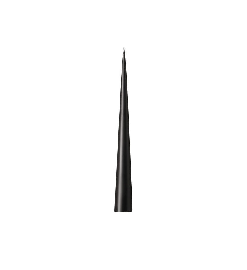 Ester & Erik - Cone Candle - Raw Black