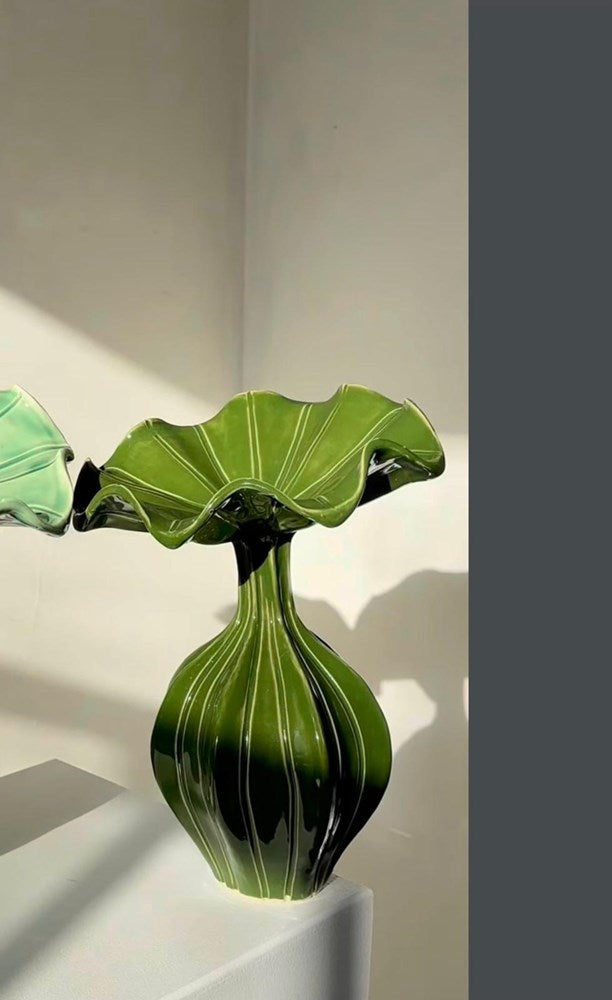 Eun Ceramics - Peplum Green