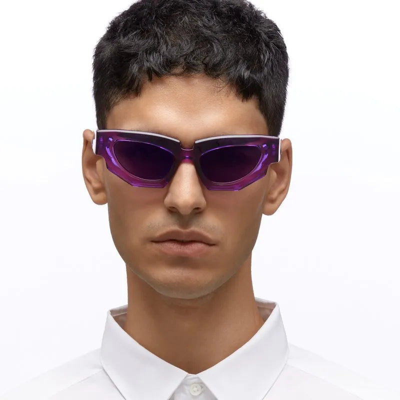 KUBORAUM - F5 Sunglasses - Amethyst in Violet Lens