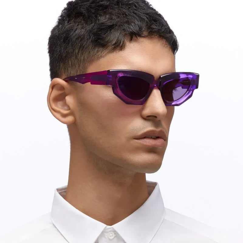 KUBORAUM - F5 Sunglasses - Amethyst in Violet Lens