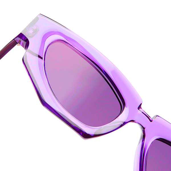 KUBORAUM - F5 Sunglasses - Amethyst in Violet Lens