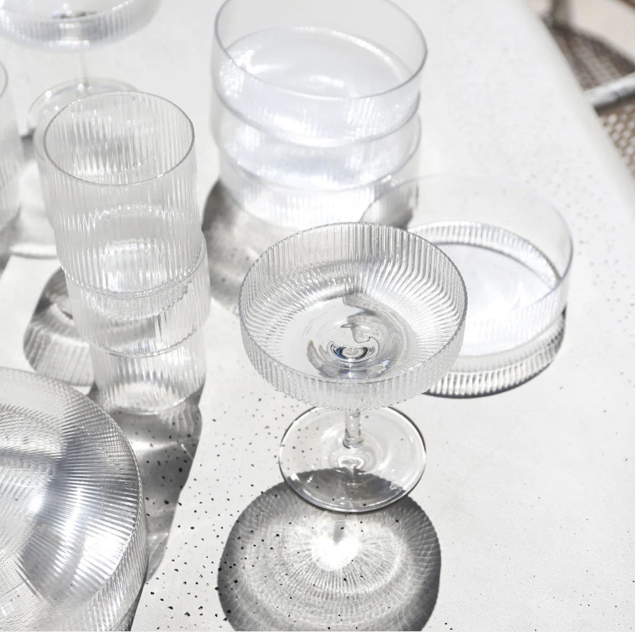 Ferm Living - Ripple Champagne -Saucers