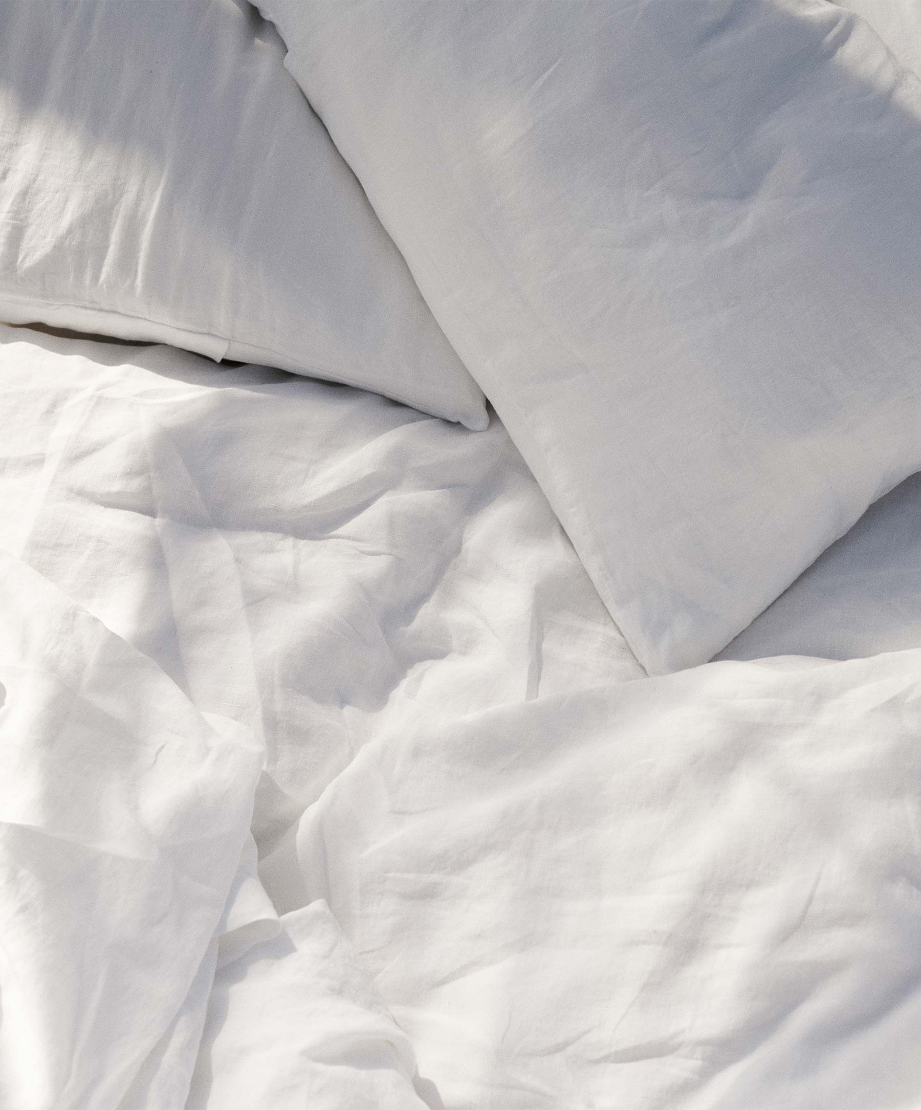 Cultiver - Linen Flat Sheet with Border - White Single/Double