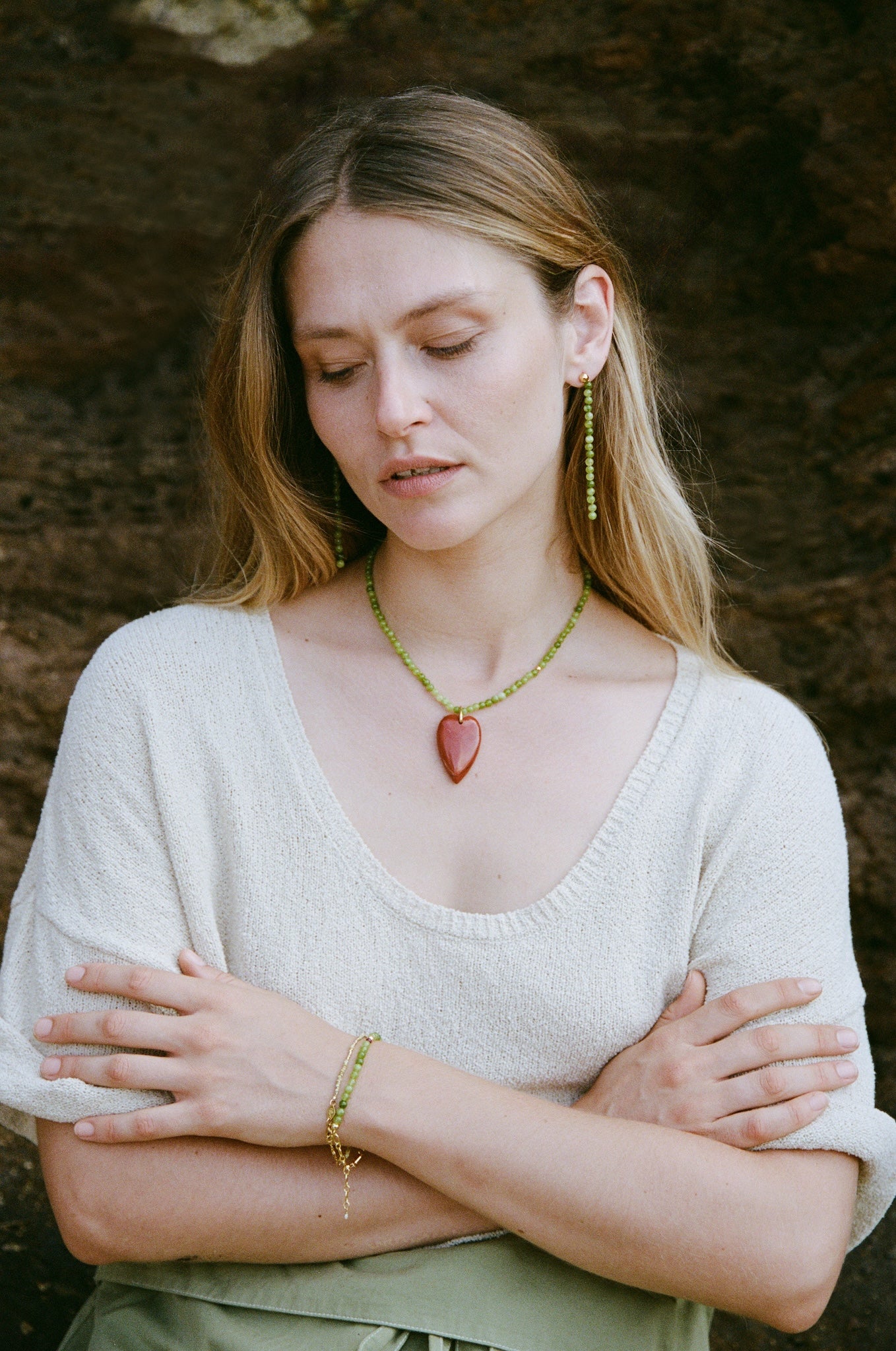 ANNI LU - Grasshopper Bracelet - Avocado Oil