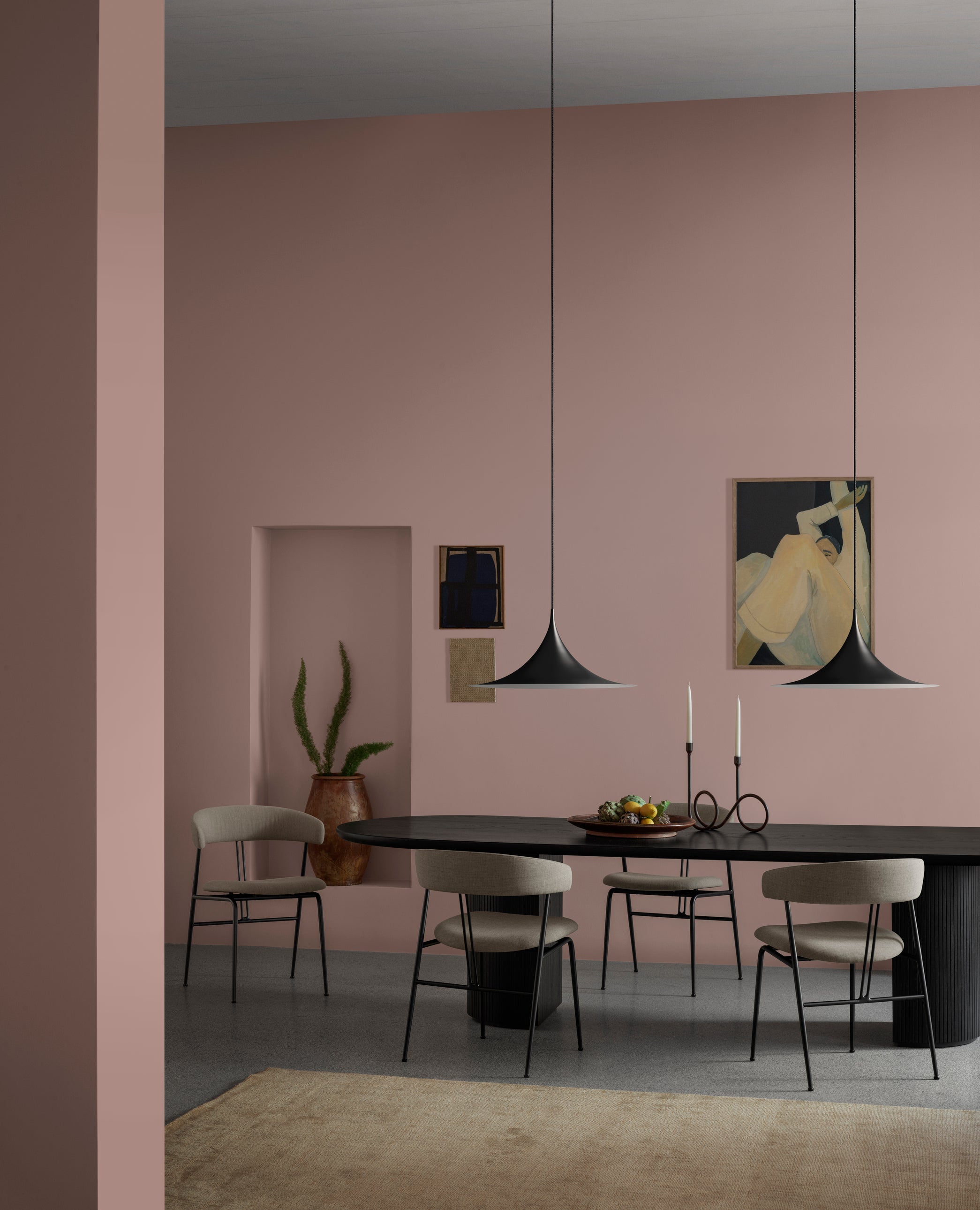 GUBI - Semi Pendant 60cm - Chrome