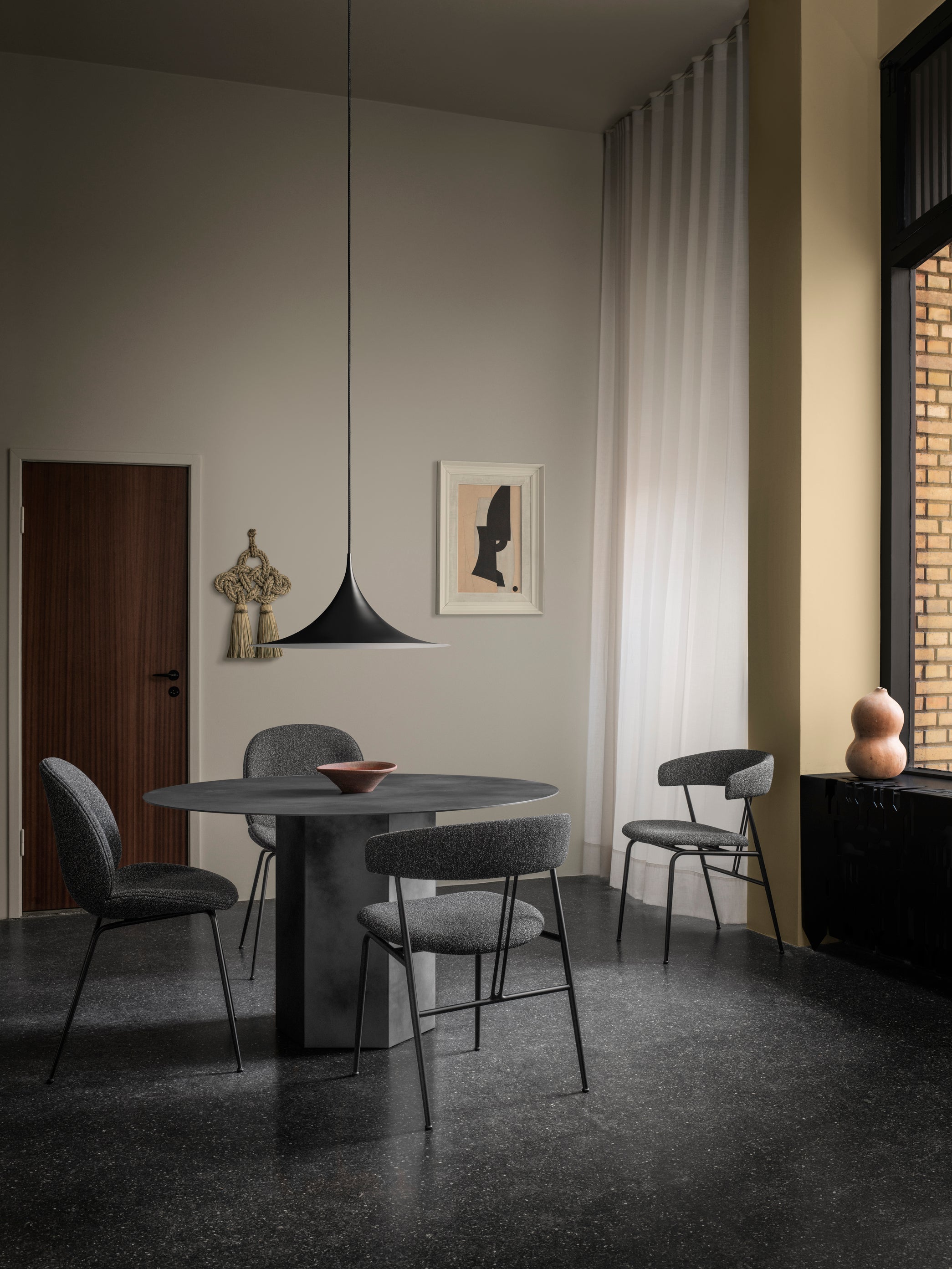 GUBI - Semi Pendant 60cm - Chrome