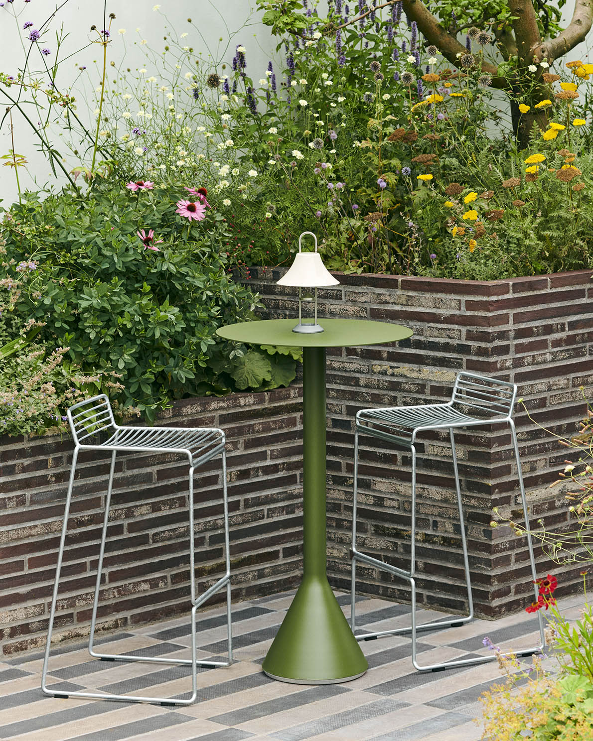 HAY - Palissade Cone Table High 60cm - Olive