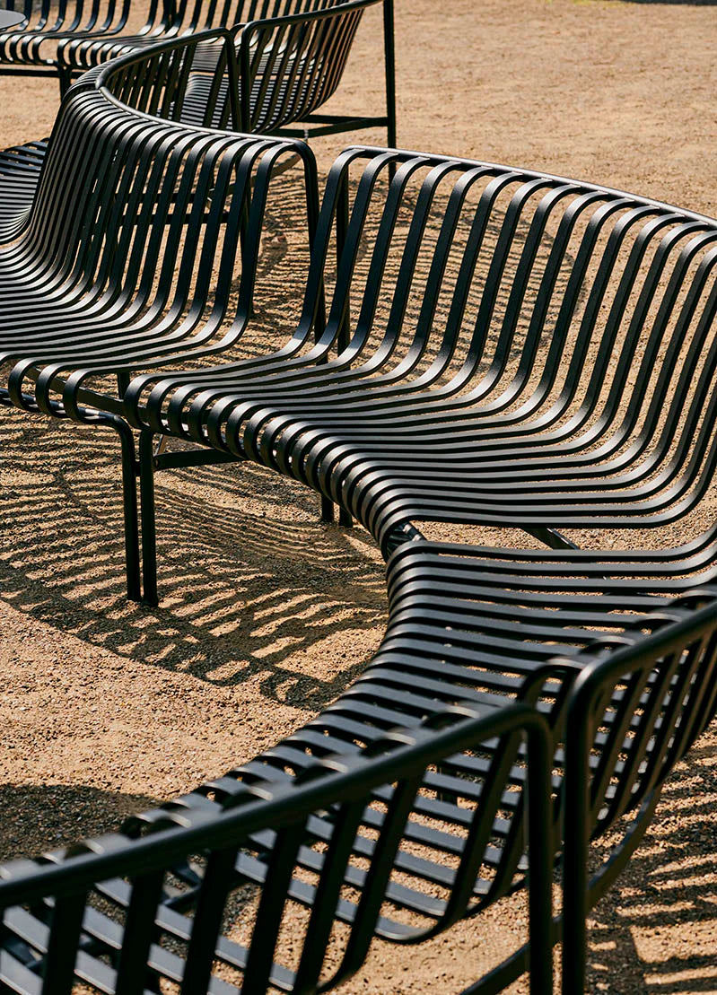 HAY - Palissade Park Dining Bench In - Anthracite
