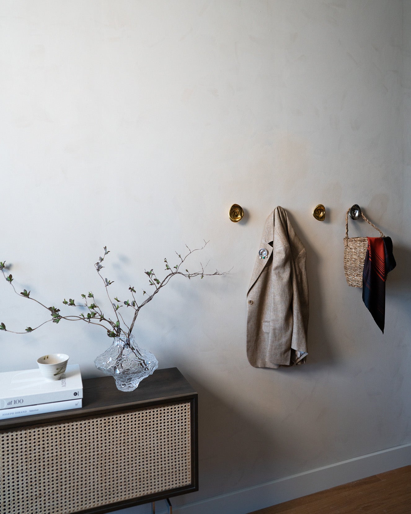 Hein Studio Ripple Hook - Small - Brass