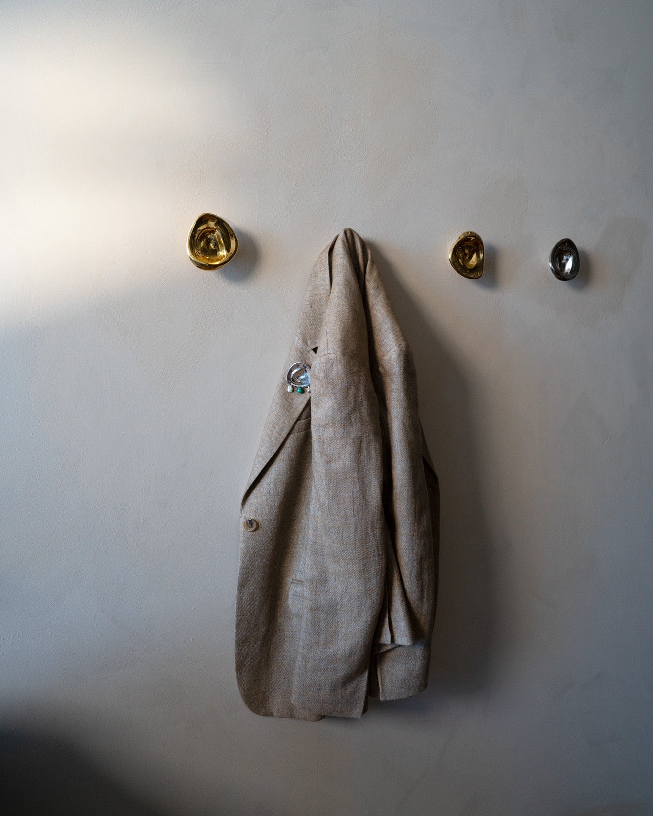 Hein Studio Ripple Hook - Small - Brass