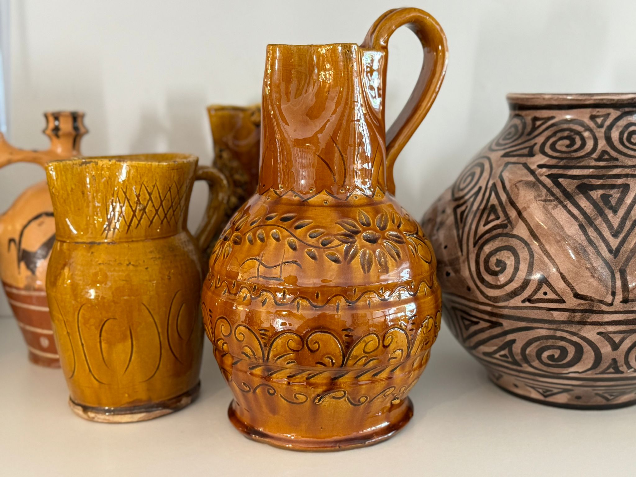Glazed Italian ceramic (circa 1920) Puglia - 32 cm