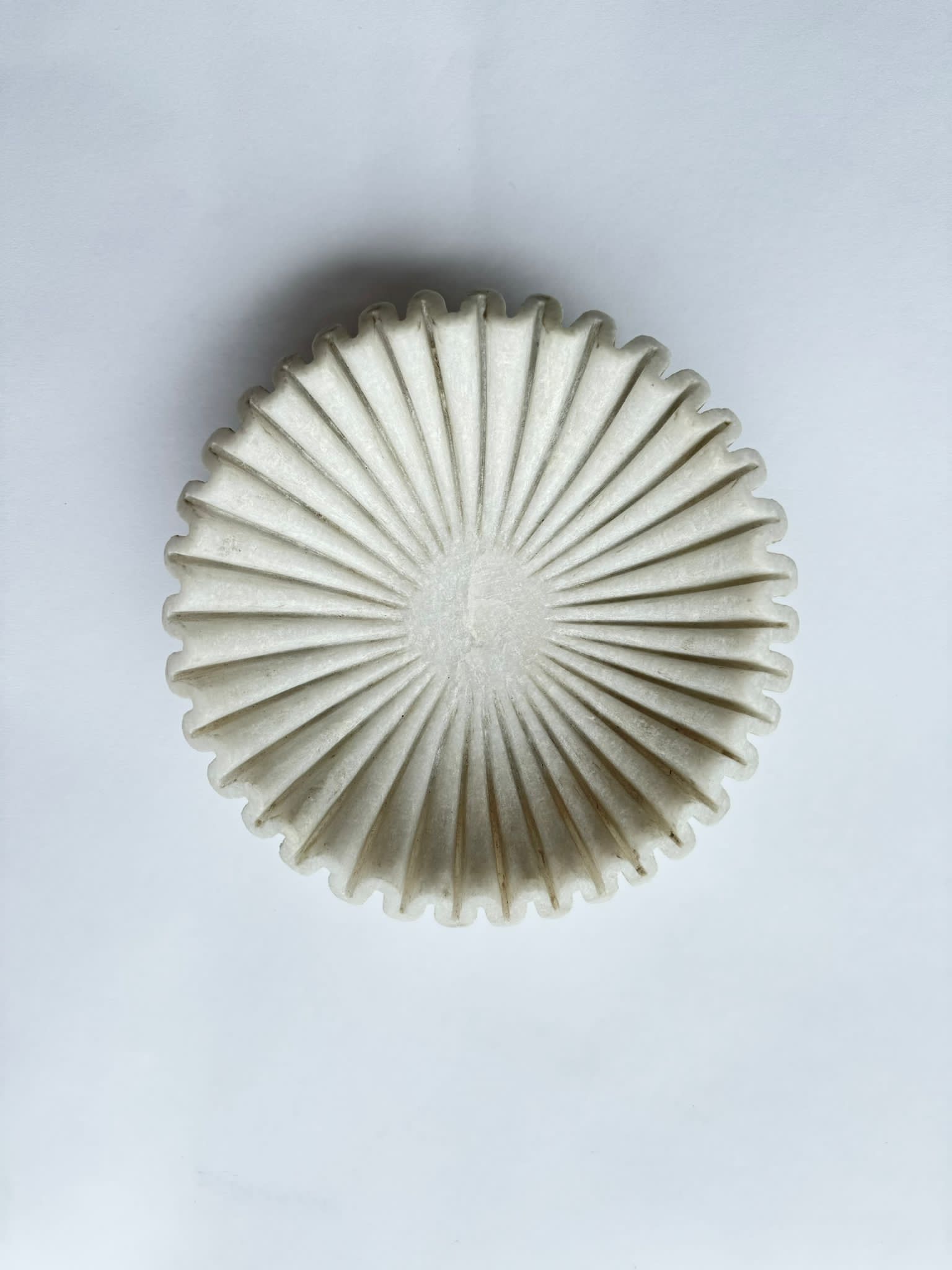 Marble Ruffle Bowl - 23 cm