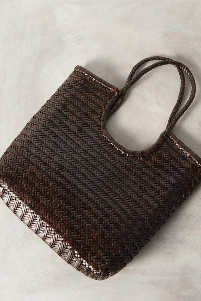 Dragon Diffusion -  NS DIAGONAL TRIPLE JUMP BAG - Dark Brown