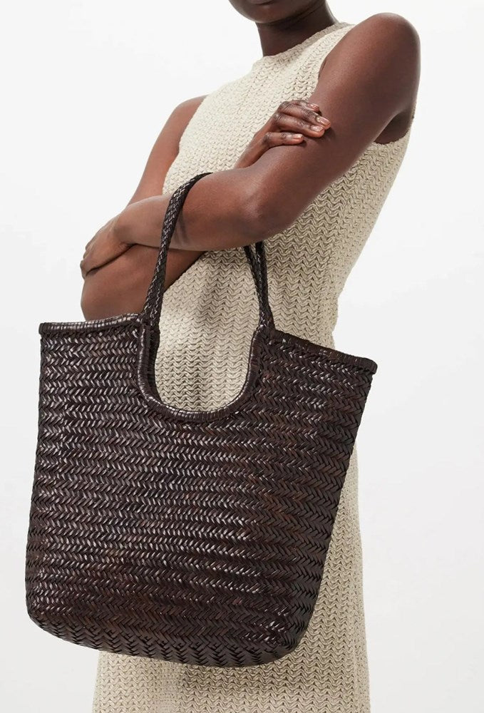 Dragon Diffusion -  NS DIAGONAL TRIPLE JUMP BAG - Dark Brown